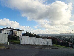 View looking west from Maioro Street in New Windsor