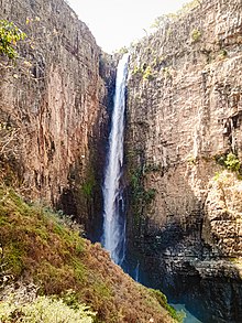235 meters of single drop waterfall, the second largest waterfall in Africa.jpg