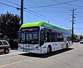 * Nomination An AC Transit fuel cell bus in service --Grendelkhan 10:35, 17 March 2024 (UTC) * Promotion It needs a perspective correction --Poco a poco 14:45, 17 March 2024 (UTC)  Done Corrected. Grendelkhan 08:21, 19 March 2024 (UTC) Worse now, please, undo the tilt and fix the verticals on both sides --Poco a poco 19:13, 19 March 2024 (UTC)  Comment I'm sorry, I don't understand what you're asking for, if not to make it so the telephone poles are vertical. Can you be more specific? Grendelkhan 23:33, 19 March 2024 (UTC) Houses in the back and posts should all be vertical. --Poco a poco 20:30, 20 March 2024 (UTC)  Done Okay, I think I have it this time. Please have another look. Grendelkhan 04:25, 21 March 2024 (UTC) Better, but the far right is not straight yet --Poco a poco 19:33, 21 March 2024 (UTC)  Comment Are you sure? I made it so the telephone pole on the left and the one on the right are vertical; anything beyond that would require more complicated distortion than a simple perspective fix. I apologize for not getting it; would you mind giving it a try yourself? Grendelkhan 22:06, 21 March 2024 (UTC) Loot at the house further to the right. I believe that the post you took as reference is not vertical --Poco a poco 20:40, 22 March 2024 (UTC)  Done Ah, I get it now! Okay, please have another look; the left pole and the house at right are both vertical now. Grendelkhan 17:19, 23 March 2024 (UTC)  Support You made it! :o) --Poco a poco 22:07, 23 March 2024 (UTC)