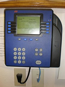 An ADP Model 4500 timecard reader ADP Model 4500 timecard reader.JPG