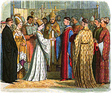 A Chronicle of England - Page 373 - Marriage of Henry V and Katherine of France.jpg