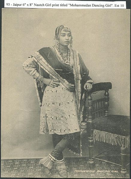 File:A Muslim Nautch girl in Jaipur (unknown date).jpg