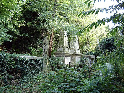 Abney Park Cemetery is now a nature reserve Abney park cemetery 2.jpg