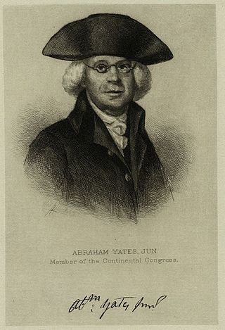 <span class="mw-page-title-main">Abraham Yates Jr.</span> American lawyer, civil servant, and pamphleteer (1724–1796)