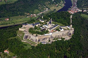 Aerial photo of Festung Königstein
