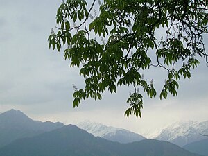 Pemandangan Himalyan dari Pithoragarh.