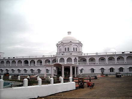 The Agartala Railway Station, opened in 2008, whose shape is clearly inspired by the Ujjayanta Palace