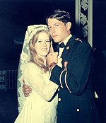 Al and Tipper Gore's wedding day, May 19, 1970, at the Washington National Cathedral Al Gore wedding.jpg