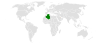 Location map for Algeria and Bahrain.