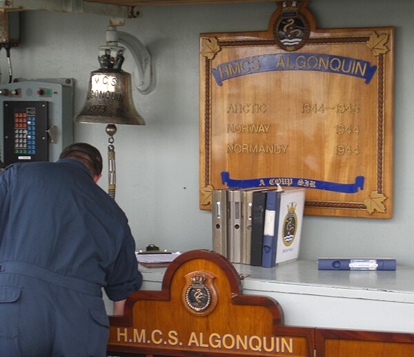 Algonquin's ship's bell