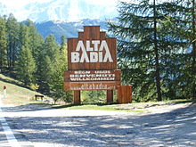 Cartello Alta Badia