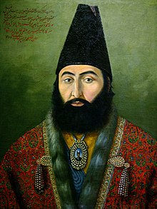 Oil on canvas painting of Amir Kabir