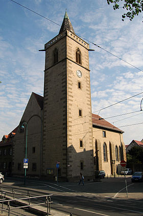 Illustrativt billede af artiklen St. Andrews kirke i Erfurt