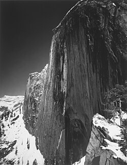 Monolith, the Face of Half Dome, Yosemite National Park, California (1927). Ansel-adams-monolith-the-face-of-half-dome.jpg