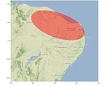 Approximate distribution of Typhochlaena curumim.jpg