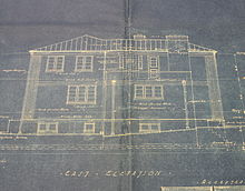 Blueprint Architectural Drawing of "The House of Tomorrow".JPG