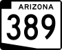 State Route 389 marker