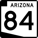 Arizona State Route 84 road sign