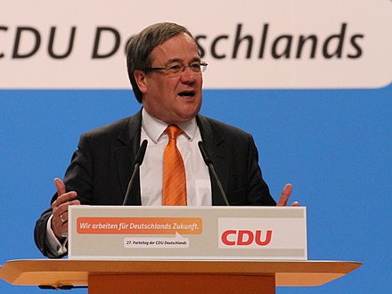 Armin Laschet speaks at the CDU federal party conference in Cologne in 2014.