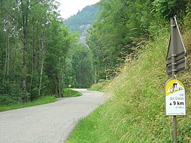 A Route des Glières cikk szemléltető képe