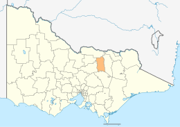 Ville rurale de Benalla - Carte