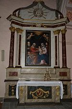 Fotografia do altar lateral esquerdo.