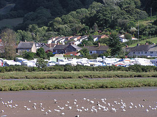 Axmouth village in the United Kingdom