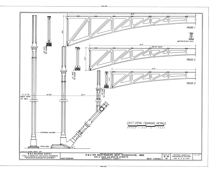 File:Baltimore and Ohio Railroad, Martinsburg West Roundhouse, East End of Race and Martin Streets, Martinsburg, Berkeley County, WV HAER WVA,2-MART,1A- (sheet 4 of 5).png