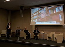 Barbara Stühlmeyer bei der Baltischen Buchmesse im Februar 2022 in Vilnius