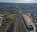 * Nomination View of the railway facilities in Bamberg in southern direction, aerial view --Ermell 18:40, 25 December 2021 (UTC) * Promotion  Support Good quality. --Steindy 00:09, 26 December 2021 (UTC)