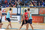 Deutsch: Beachhandball Europameisterschaften 2019 (Beach handball Euro); Tag 6: 7. Juli 2019 – Männerfinale, Dänemark-Norwegen 2:0 (25:18, 19:16) English: Beach handball Euro; Day 6: 7 July 2019 – Men's Final – Denmark-Norway 2:0 (25:18, 19:16)