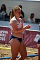 Deutsch: Beachhandball bei den Olympischen Jugendspielen 2018 in Buenos Aires; Tag 7, 13. Oktober 2018; Mädchen, Halbfinale – Niederlande-Kroatien 0:2 English: Beach handball at the 2018 Summer Youth Olympics in Buenos Aires at 13 October 2018 – Girls Semifinal – Netherlands-Croatia 0:2 Español: Handball de playa en los Juegos Olimpicos de la Juventud Buenos Aires 2018 en 13 de octubre de 2018 – Semifinales Femeninas - Países Bajos-Croacia 0:2