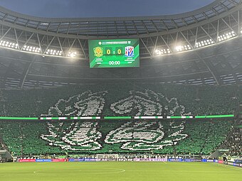 Tifo in the northern stands ahead of a match-up against Shanghai Shenhua.