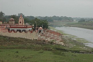 Bela Bhawani Temple on the banks of the Sai in Bela Pratapgarh