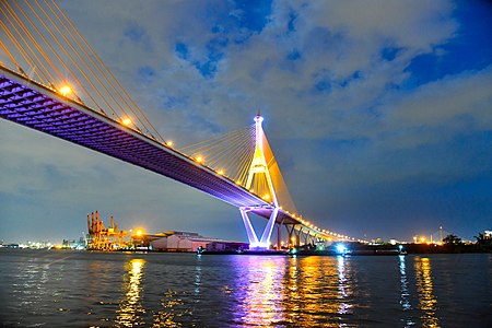 Bhumibol 2 Bridge Bangkok, Thailand