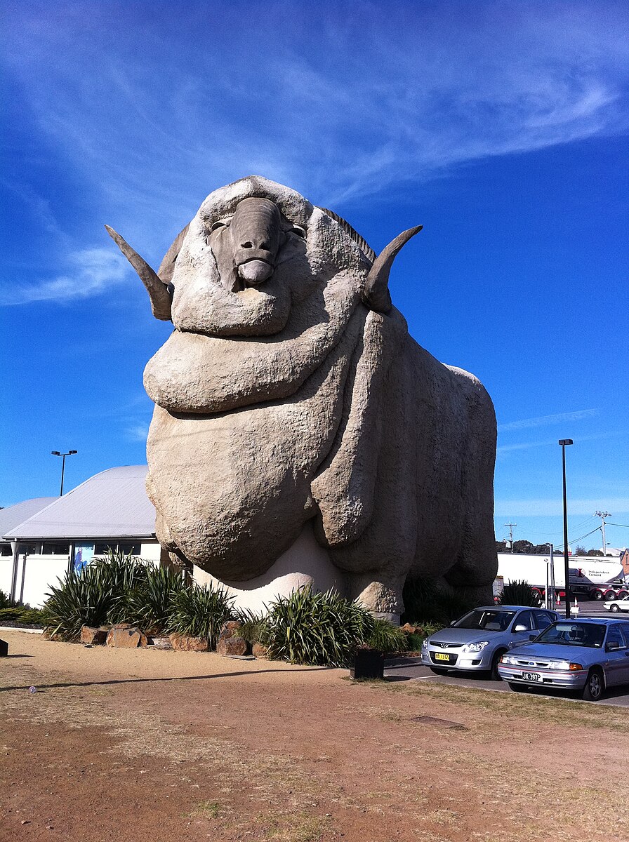 Big australia. Big Merino статуя. Большой меринос памятник. Big Merino памятник. Бетонные бараны Щучинска.