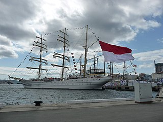 KRI <i>Bima Suci</i> Barque of the Indonesian Navy