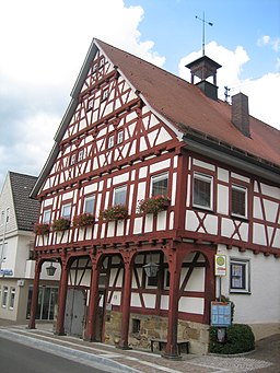 Bissingen an der Teck Kreis Esslingen altes Rathaus