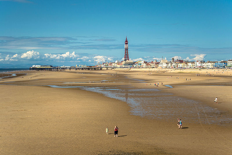 File:Blackpool Beach and Tower (7815038808).jpg