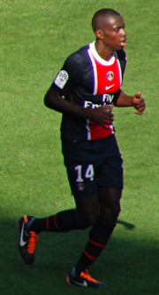 Blaise Matuidi avec le Paris Saint-Germain en 2011.