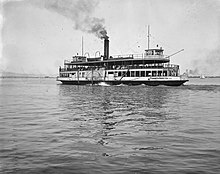 Bluebell in 1920. Built by the Toronto Ferry Company in 1906, the ship ferried people to the islands until it was retired in 1955. Bluebell-ferry-1920-toronto.jpg