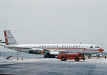 An American Airlines Boeing 707-123, similar to the aircraft involved. This plane would be involved in another accident Boeing 707-123, American Airlines JP6862119.jpg