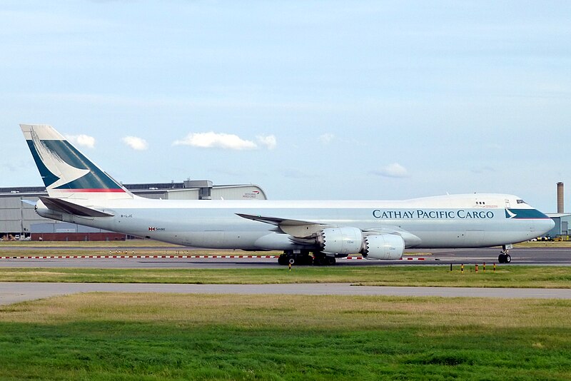 File:Boeing 747-800 (Cathay Pacific Cargo) B-LJE at LHR (14362245480).jpg