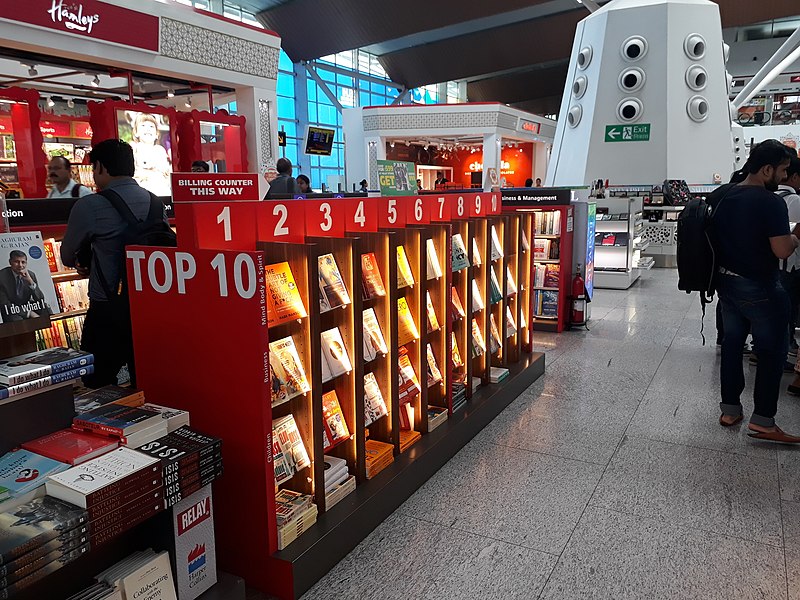 File:Book Shop at IGI Airport, New Delhi.jpg