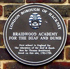 Plaque outside of former location of Braidwood Academy. Braidwood sign.jpg