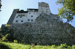 Zamak Bran iz podnožja brda