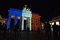 Brandenburger Tor oplyst i de franske flags farver efter terrorangrebene i Paris november 2015