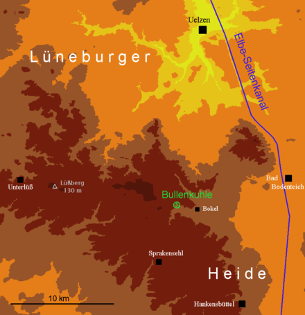 Location of the Bullenkuhle and geomorphological profile of the area Bullenkuhle-Lage.png