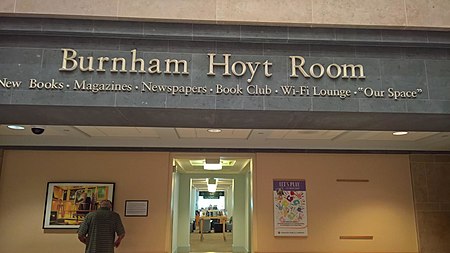 Burnham Hoyt Room Signage at the Central Branch of the Denver Public Library.jpg