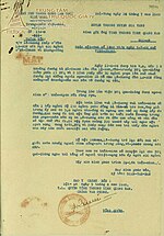 Hình thu nhỏ cho Tập tin:Công văn 154-M của Huyện trưởng huyện Hoà Vang ngày 24-07-1948 (bản tiếng Việt) - Trung tâm Lưu trữ quốc gia IV.jpg